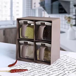 Salt Sugar Monosodium Glutamate Four Seasoning Set Polypropylene Boxes