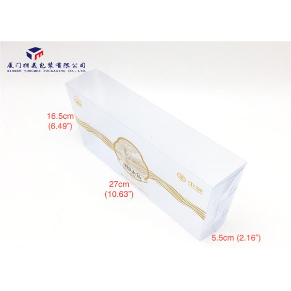 Two Ends Open 0.35MM Matte PVC Custom Made Plastic Boxes 27X5.5X16.5CM