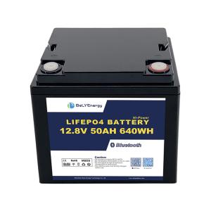 China Bluetooth Lithium Battery 12V50Ah With And 50A Continuous Charge Current on sale