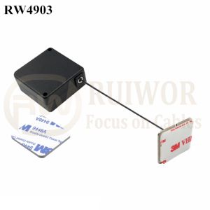 RW4903 Square Ratcheting Retractable Tether Plus Stop Function Plus Rectangular