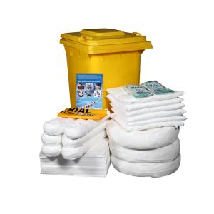 240L Oil Only Spill Kits Wheelie Bin For Hydrocarbon Absorption