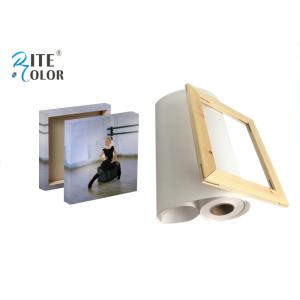 Bright White Stretched Matte Canvas Roll 260gsm Polyester Print Fabric