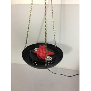 red led silk macrocosmos flame light with iron shell