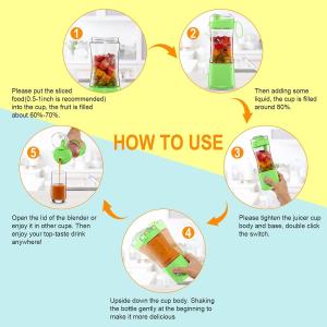 Portable and Safe Mulli Blender with Six Blades for Grinding Blending and More