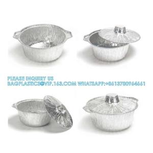 5300ml Disposable Cooking Pie Pot Large Aluminum Foil Pot Round Baking Container