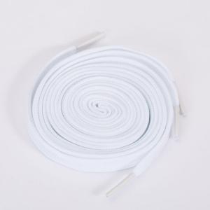 Wholesale bulk cheap Customized Logo black and white classic flat shoe laces