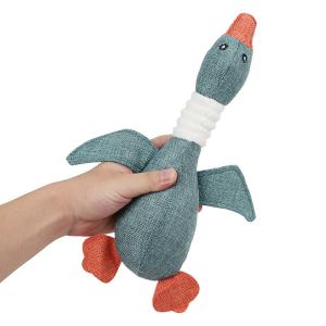 Chew Proof Denim Linen Pet Plush Toy/pet toys