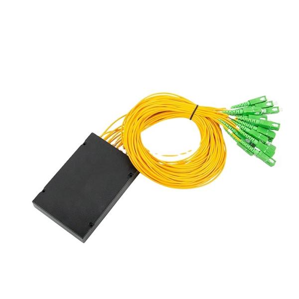 Quality 1*4 1*8 ABS Box Type Fiber Optic PLC Splitter With SC/APC Connector for sale