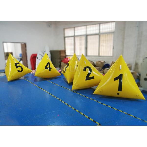 Advertising Waterproof Inflatable Marker Buoy Yellow Color 2 Years Warranty