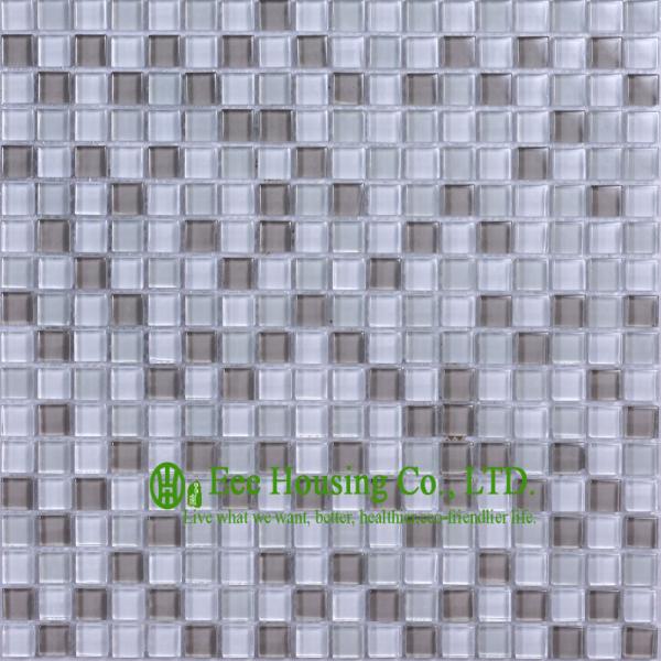 Glossy Glass Crystal Mosaic Tile For home decoration,China Glass mosaic tiles