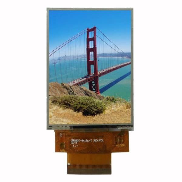 Quality Resistive Touchscreen TFT LCD 2.8 Inch 12 O' Clock 240*320 Pixels RGB&MCU Interface for sale