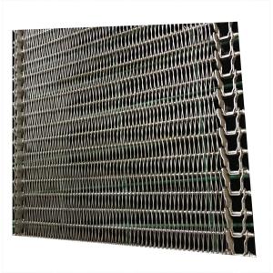 Smooth Spiral Grid Wire Mesh Curved Convey Belt U shape side links