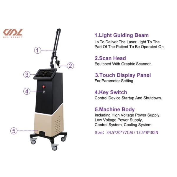 ZGV13-02 Fractional CO2 RF Tube laser machine Private Laser black color salon beauty machine