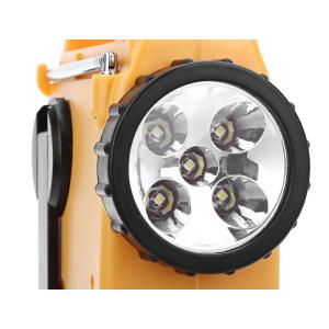 RD339 Solar Dynamo Powered AM FM Radio with 5 LEDs Flashlight 8 LEDs Emergency