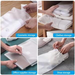 Protective CPE Zipper Bag Waterproof Frosted Zipper Bags Eco Friendly