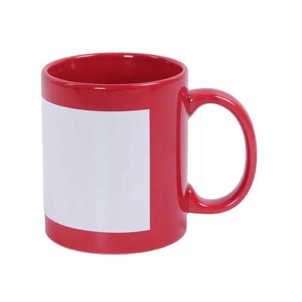 11oz Sublimation Ceramic Coffee Mug With White Patch Bulk Sublimation Mugs