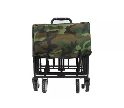 Versatile Four-wheel Folding Wagon for Camping Beach Picnic Sports Portable and