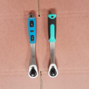 Rubber Handle Square Drive Socket Wrenches Pear Head Shaped Ratchet Spanner 90