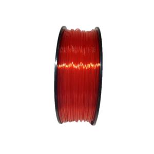 Transparent 3D Printing Filament , Red Color 1kg PLA Filament 1.75mm 2.85mm