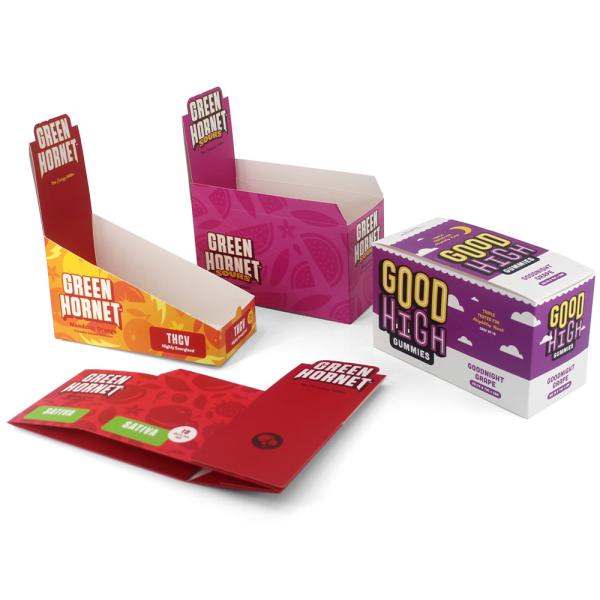Promotional Shelf Ready Packaging Tear Away Folding Cardboard Counter Snack
