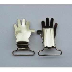Wholesale Hand shape suspender clip with nickle color for sale from china suppliers