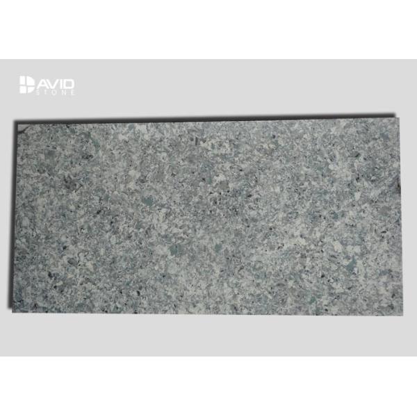 Natural Grey Quartz Slabs Moisture Resistant Quartz Kitchen Countertops Slab