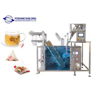 3.5Kw 220V Inner And Outer Tea Pouch Packing Machine Triangle Sachet