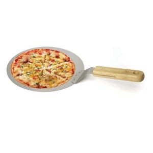 Wholesale Customized Stainless Steel 10" Inch Pizza Cake Shovel With Wooden Handle from china suppliers