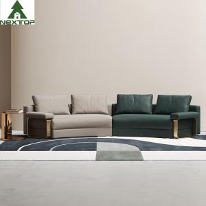 High End Hotel Lobby Furniture Reception Combination Sofa Set Leather Curved