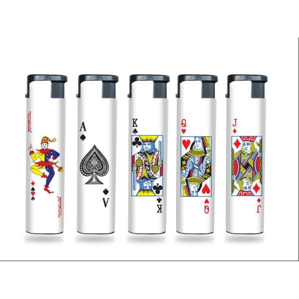 7.94*1.96*1.12 CM Windproof Gas Smoking Refillable Plastic Lighter for