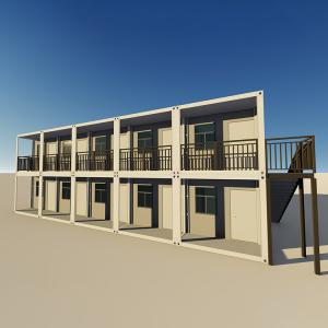 Triplex 40ft Shipping Container House , Modular Office Container House