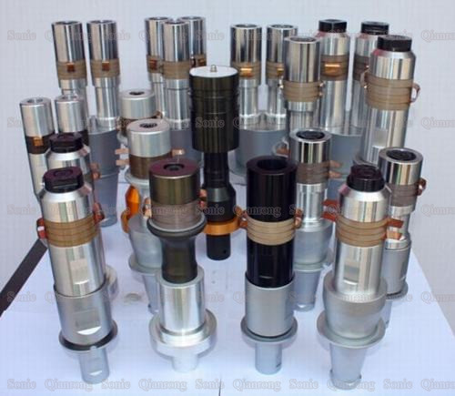 700W Ultrasonic Piezoelectric Transducer With Grey Ceramics Aluminum Booster Plastic Welding