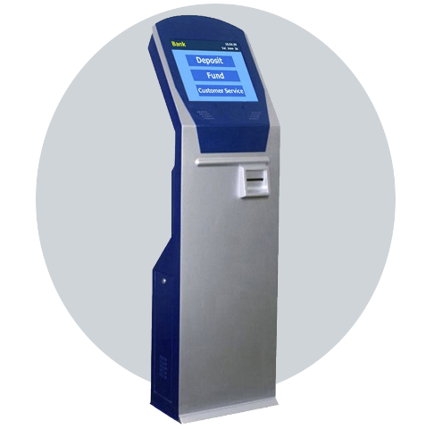 Queue Management Solution (QMS) With Touch Screen Kiosk And Led Display Unit