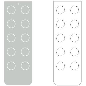 Wholesale Flexible Remote Control Membrane Touch Switch Overlay With Back Adhesive from china suppliers