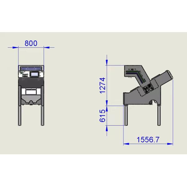 220V / 50HZ Rice Color Sorting Machine With Stainless Steel Carble Steel Materials