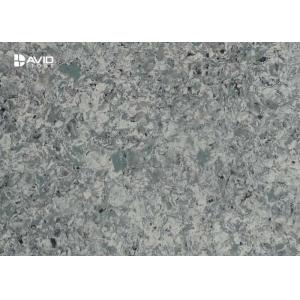 Natural Grey Quartz Slabs Moisture Resistant Quartz Kitchen Countertops Slab