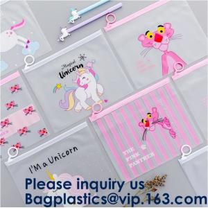 Transparent Clear Slider Zipper Bag k Bag For Stationery,Matte Slider Zipper Top