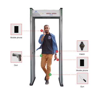 6 Detecting Zones Walk Through Security Scanners , Walk Through Body Scanners