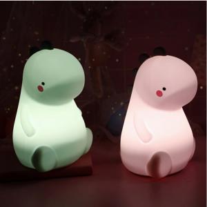 Wholesale Small Cute Dinosaur Silicone Night Light Dimmable With Touch Switch from china suppliers