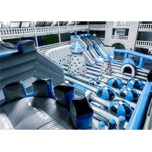 Customized Attraction And Big Inflatable Theme Park With Vinyl Patch