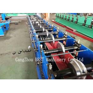Ridge Cap Cold Making Roll Forming Machine With PLC Control 380V50HZ