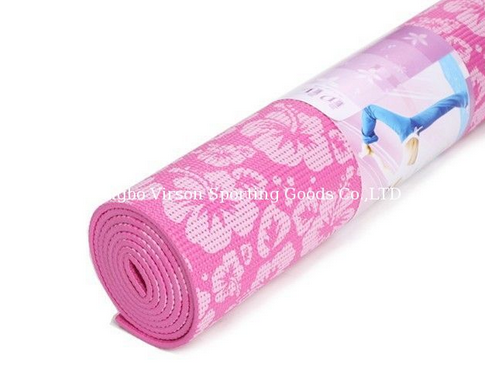 solid color printed yoga mats with customized patten
