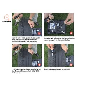 Durable Outdoor Car Accessories Tubeless Tire Repair Kit To Fix Punctures And