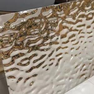 Cold Drawn Stainless Steel Stamped Ripple Sheet Mirror 0.1mm 0.5mm 1mm For