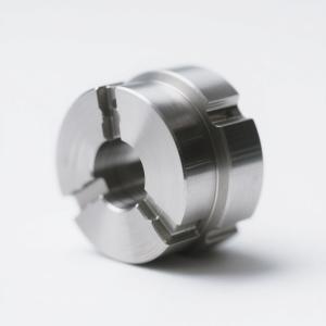 Custom CNC Turned Steel Components Silver Finish For Industrial