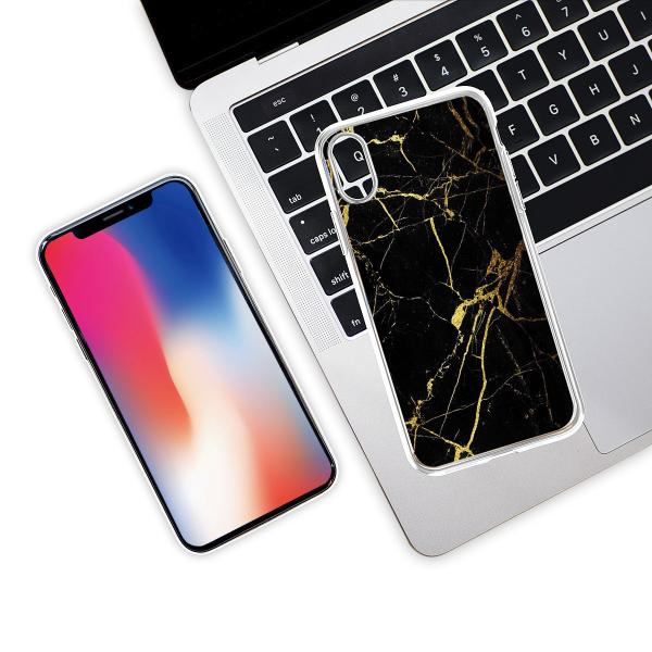 Geometric Marble Phone Case Water Color Light Weight For Iphone XS