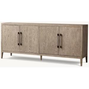 Modern Bedroom Console Table Furniture With Walnut Finish And Roller Shutter