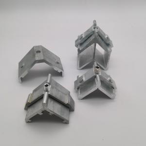 Premium 45° Aluminum Sliding System Corner Fitting Strong Square Hole