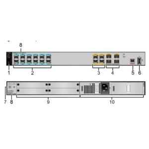 Wholesale Huawei NetEngine AR6140H-S Enterprise Routers with 2 AC power modules and RJ45 Console port from china suppliers