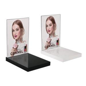 Custom Cosmetic Bottle Acrylic Perfume Display Stand For Home Shop Paper Insert